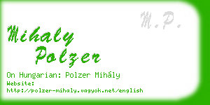 mihaly polzer business card